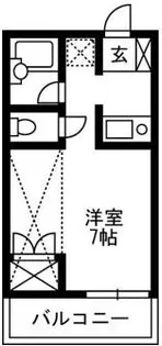 玉村テラスハウスB【2階】の間取り