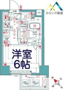 クレイシアIDZ横浜桜木町【11階】の間取り