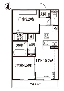 ラ・アンジュ【1階】の間取り