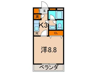 レグルス久地【4階】の間取り