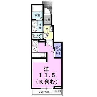 リバティー半崎【1階】の間取り