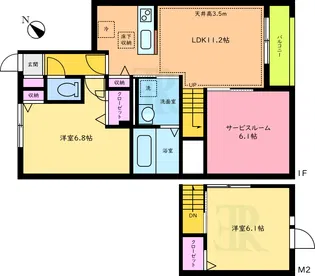 フォレストコート【1階】の間取り