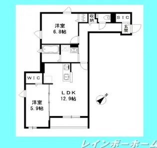 Y・ノヴェル A棟【3階】の間取り