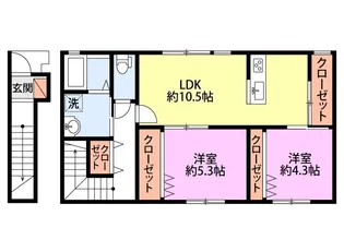 モントまるやまA【2階】の間取り