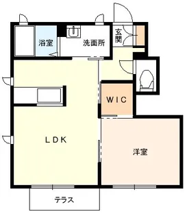 フリージア【1階】の間取り