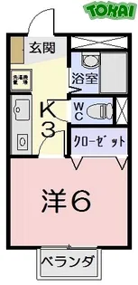 エスポワールY・K B棟【2階】の間取り
