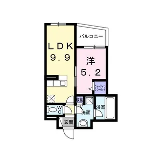 CREVANCE東日暮里【5階】の間取り