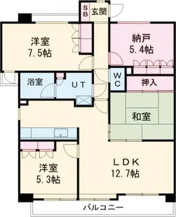 サーパス桜【2階】の間取り