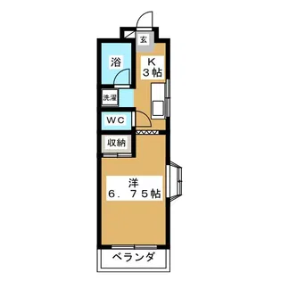 トランブルー・アパルトメント【1階】の間取り