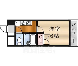 アーバンドエル豊岡【6階】の間取り