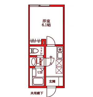 THE BASE 上大岡【2階】の間取り