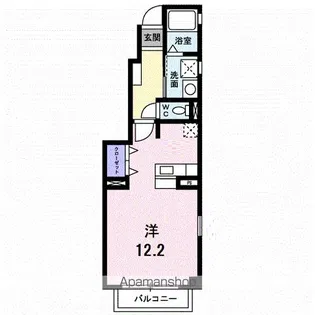 ローレルツインA【1階】の間取り