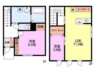 フルスブリック【1階】の間取り