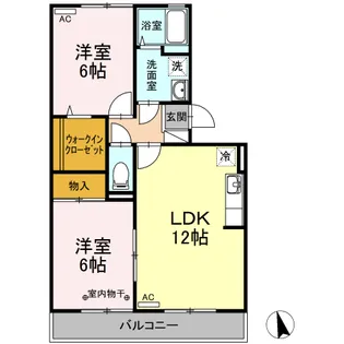 エスポワール笹本【2階】の間取り