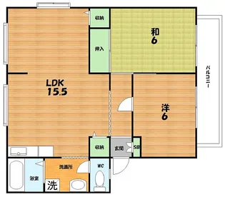 サンビレッジ池之宮【1階】の間取り
