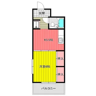 第2コーポラスヒロタ【3階】の間取り