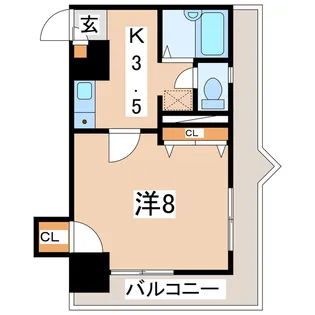 福島県郡山市開成5【マンション】の間取り