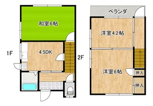 高野アパートの間取り
