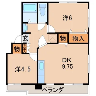 半沢マンション【4階】の間取り