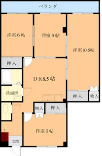 マーメイド【3階】の間取り