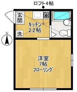 アゼリアガーデンズ生田【1階】の間取り