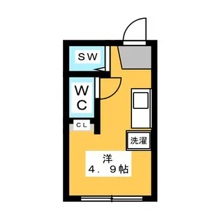 ボヌール新中野【1階】の間取り