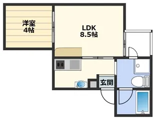 1LDKの間取り画像