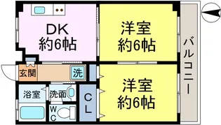 仁幸マンション【4階】の間取り