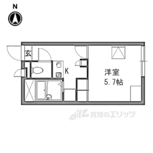 レオパレスさくら坂【1階】の間取り