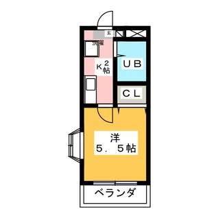 メビウスair【2階】の間取り