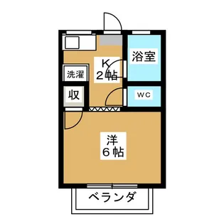 覚王山ビレッジ【2階】の間取り