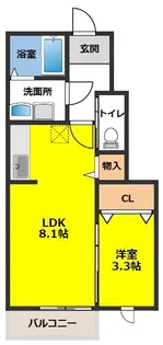 ザ・グランメゾン盛岡【1階】の間取り
