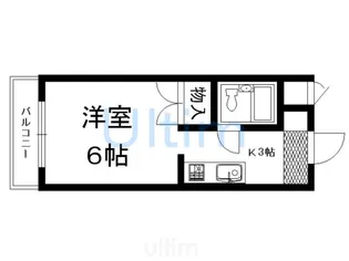 グレース五条【3階】の間取り