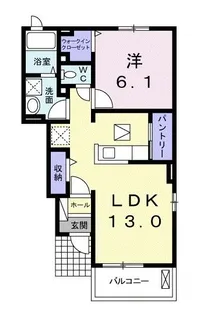 ブローテKSII【1階】の間取り