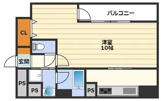 リーガル西天満Ⅲ【12階】の間取り