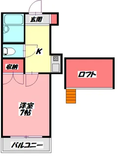 レオパレスさんわ大和田第5【1階】の間取り