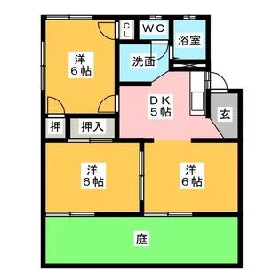 グリーンライフ【1階】の間取り