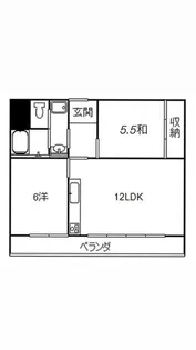 富士蔵コーポ【9階】の間取り