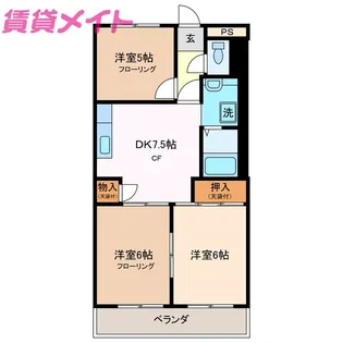 第二柴田ハイツ【2階】の間取り