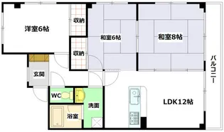 ルミエール柳ヶ丘【2階】の間取り