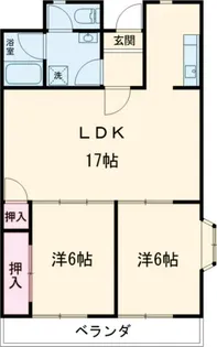 大阪府大東市平野屋2【マンション】の間取り