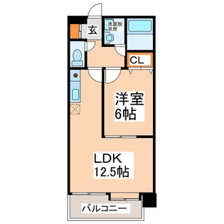 ダイコー新町【8階】の間取り
