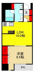 アクシーズグランデ蕨II【4階】の間取り