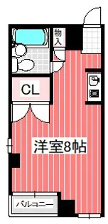 レジデンスLINDO【2階】の間取り