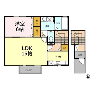 リュシオル【2階】の間取り