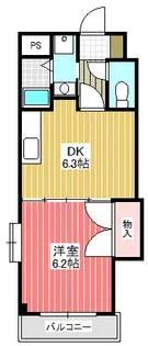 ティアラ21【6階】の間取り
