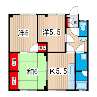 さくらコーポ【2階】の間取り