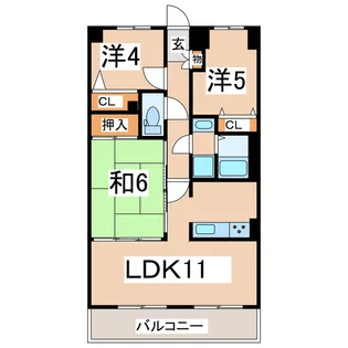 サンロード・ステーション郡山I(503)【5階】の間取り