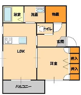 エミネンス西野目【1階】の間取り