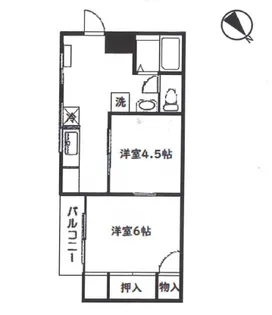 新見ハイツ【3階】の間取り
